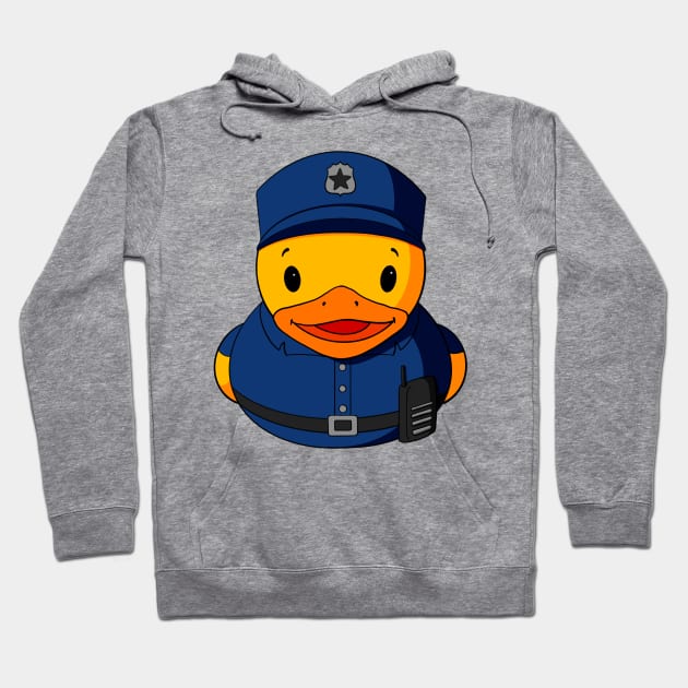 Police Rubber Duck Hoodie by Alisha Ober Designs